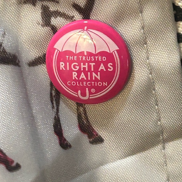 Joules Horse Print Golightly Waterproof Packable Rain  Jacket Gray Women’s 10 - Picture 12 of 15